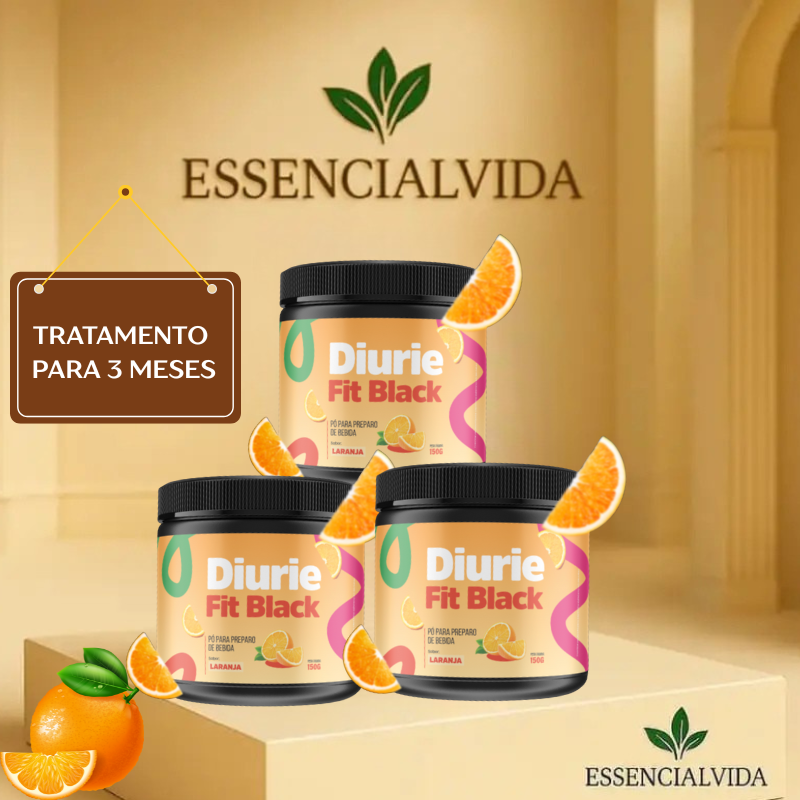3 Potes Diuriefit Black Laranja