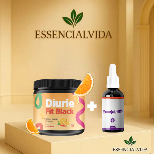 1 Pote Diuriefit Black Laranja + 1 Mounja Slim Gotas