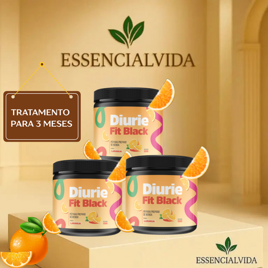 3 Potes Diuriefit Black Laranja